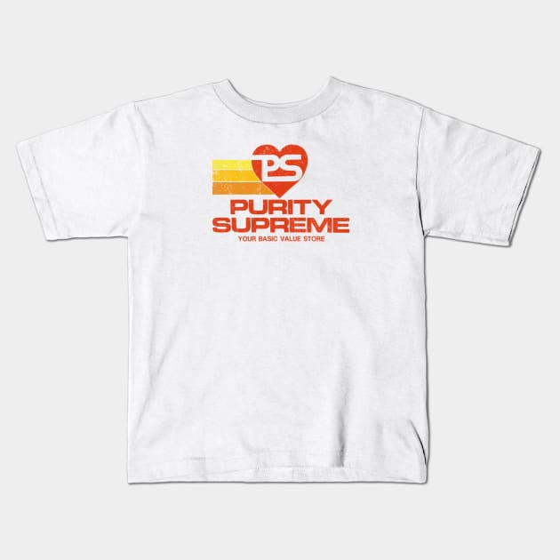 Purity Supreme - Color  Logo w Stripes Kids T-Shirt by GeekGiftGallery